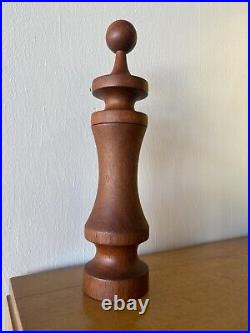 Laurids lonborg Rare 11 Pepper Mill Turned Wood Teak MID CENTURY Danish Modern