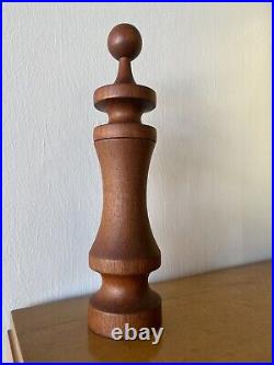 Laurids lonborg Rare 11 Pepper Mill Turned Wood Teak MID CENTURY Danish Modern