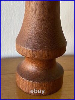 Laurids lonborg Rare 11 Pepper Mill Turned Wood Teak MID CENTURY Danish Modern