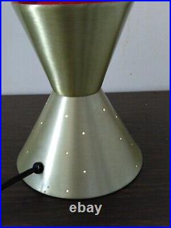 Lava Lamp Original Vintage RARE Starlite Gold Red Lava LARGE 16.5