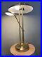 Levenger_RARE_Reading_Desk_Table_Night_Stand_Lamp_Brushed_Brass_Mid_Century_01_majc
