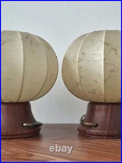 LichtStudio/FLOS Rare set of COCOON Bedside Table Lamp by CASTIGLIONI Italy'60