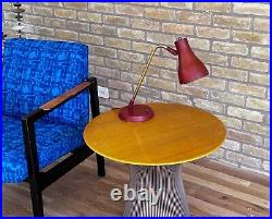 Lightolier Thurston Case Study Cone Table Desk Lamp Brass Rare Vtg Mcm Atomic