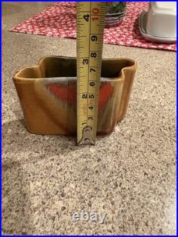 Lou Hoenig Mid Century Modern Ceramic Art Pottery Ashtray Trinket Set Rare As Is