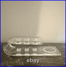 Lucite Silite Vintage-Mid Century Modern 8 Piece Rare Bar Set