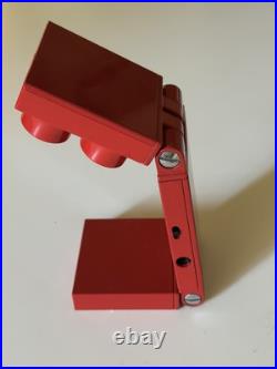 Luxit Top Four Red Italian Modern Desk Lamp Vintage RARE