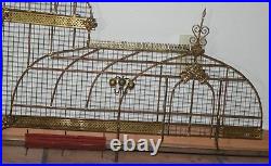 MASSIVE Curtis Jere Mid-Century Modern Metal Figural Cathedral RARE Wall Art