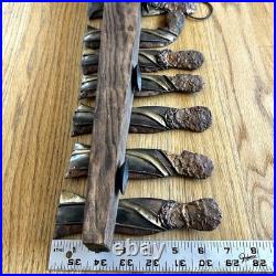 MCM Brutalist Mid Century Modern LAST SUPPER Wall Sculpture Candle Rare JESUS