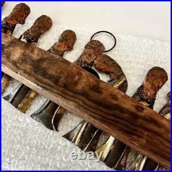 MCM Brutalist Mid Century Modern LAST SUPPER Wall Sculpture Candle Rare JESUS