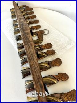 MCM Brutalist Mid Century Modern LAST SUPPER Wall Sculpture Candle Rare JESUS