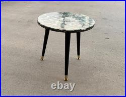 MCM Custom Handmade Large Abalone Shell Side Table Stunning Rare