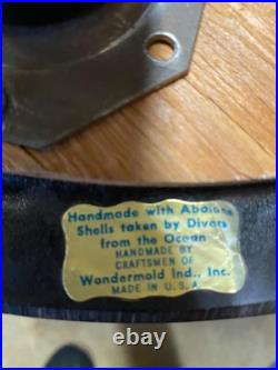 MCM Custom Handmade Large Abalone Shell Side Table Stunning Rare