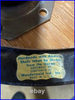 MCM Custom Handmade Large Abalone Shell Side Table Stunning Rare