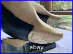 MCM Dara International Sculpture Whales Brass Black Lacquer 1983 Tag $265 RARE