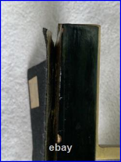 MCM Dara International Sculpture Whales Brass Black Lacquer 1983 Tag $265 RARE