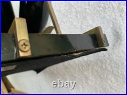 MCM Dara International Sculpture Whales Brass Black Lacquer 1983 Tag $265 RARE