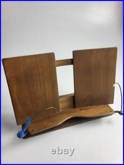 MCM Designcraft walnut BookTilt book holder Mid Century Modern RARE