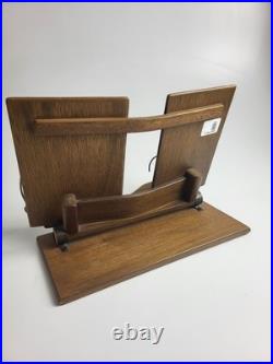 MCM Designcraft walnut BookTilt book holder Mid Century Modern RARE