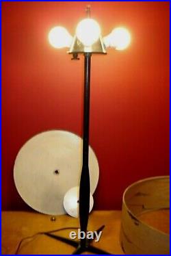 MCM Gerald Thurston Lamp by Stiffel RARE Custom Designed Shade from Era
