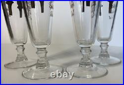 MCM Griffiths Golden Grid Pilsner Glasses USA Mechanical Design Innovation RARE