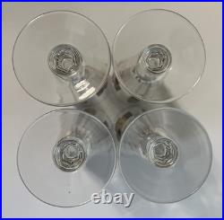 MCM Griffiths Golden Grid Pilsner Glasses USA Mechanical Design Innovation RARE