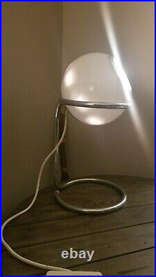 MCM Laurel Lamp Co Design Italy Mid Century Modern Chrome Globe Unique RARE