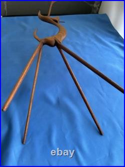 MCM Moderne 16 Wood (Teak) Leggy Slender Deer Gazelle Antelope Sculpture Rare