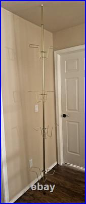 MCM RARE Quaker Pole Master Tension Record Holder w Instructions 4 Album Baskets