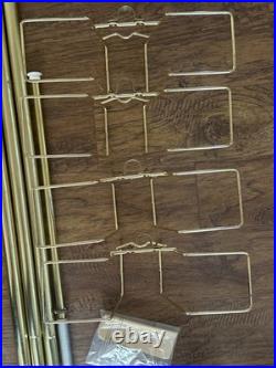 MCM RARE Quaker Pole Master Tension Record Holder w Instructions 4 Album Baskets