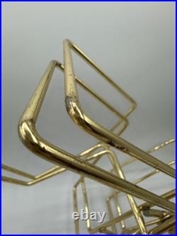 MCM RARE Quaker Pole Master Tension Record Holder w Instructions 4 Album Baskets