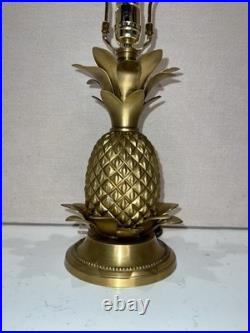 MCM Vintage Brass Pineapple Table Lamp Mid Century Modern Hollywood Regency Rare