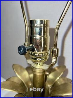 MCM Vintage Brass Pineapple Table Lamp Mid Century Modern Hollywood Regency Rare