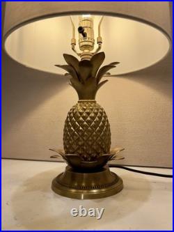 MCM Vintage Brass Pineapple Table Lamp Mid Century Modern Hollywood Regency Rare