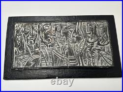 MID Century Modern Sculpture Cubist Cubism Tibor Jankay Listed Tile Hanging Rare