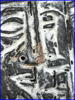 MID Century Modern Sculpture Cubist Cubism Tibor Jankay Listed Tile Hanging Rare