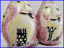 Marcello Fantoni for Raymor 1950's Double Vase Rare Mid-Century Italy Ceramic