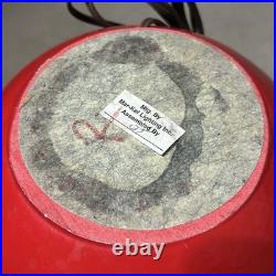 Markel Dot Orb Lamp Red Sphere Mid Century Modern MCM Rare Vintage