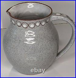 Martz Studio Becky Brown, Rare Vintage 1951 Blue Gray pitcher mid-century modern