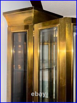 Mastercraft Mid-Century Pristine Condition Brass Vitrine Rare Design
