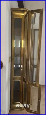 Mastercraft Mid-Century Pristine Condition Brass Vitrine Rare Design