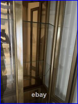 Mastercraft Mid-Century Pristine Condition Brass Vitrine Rare Design