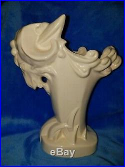 McCoy White (RARE) Ram Head Vase