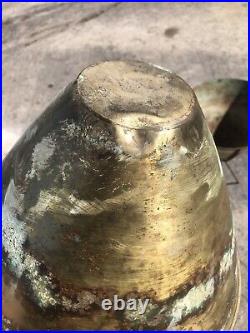 Mid Century Bullet Planter Brass And Iron Planter Inc Chicago Vtg Original Rare