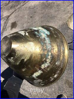 Mid Century Bullet Planter Brass And Iron Planter Inc Chicago Vtg Original Rare