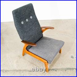 Mid Century Danish Modern Lounge Chair Recliner Christian Sorensen Teak Oak Mcm