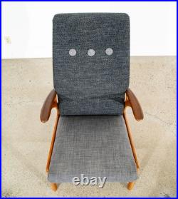 Mid Century Danish Modern Lounge Chair Recliner Christian Sorensen Teak Oak Mcm