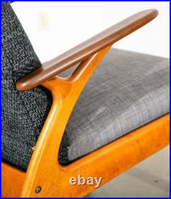 Mid Century Danish Modern Lounge Chair Recliner Christian Sorensen Teak Oak Mcm