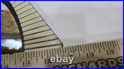 Mid-Century Hexagonal Art Pottery Decorative Wall Mirror Rare MCM Wall Mirror