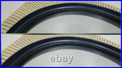 Mid-Century Hexagonal Art Pottery Decorative Wall Mirror Rare MCM Wall Mirror