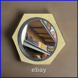 Mid-Century Hexagonal Art Pottery Wall Mirror Rare/Unique Free Shipping Mid-Century Hexagonal Art Pottery Wall Mirror Rare/Unique Free Shipping